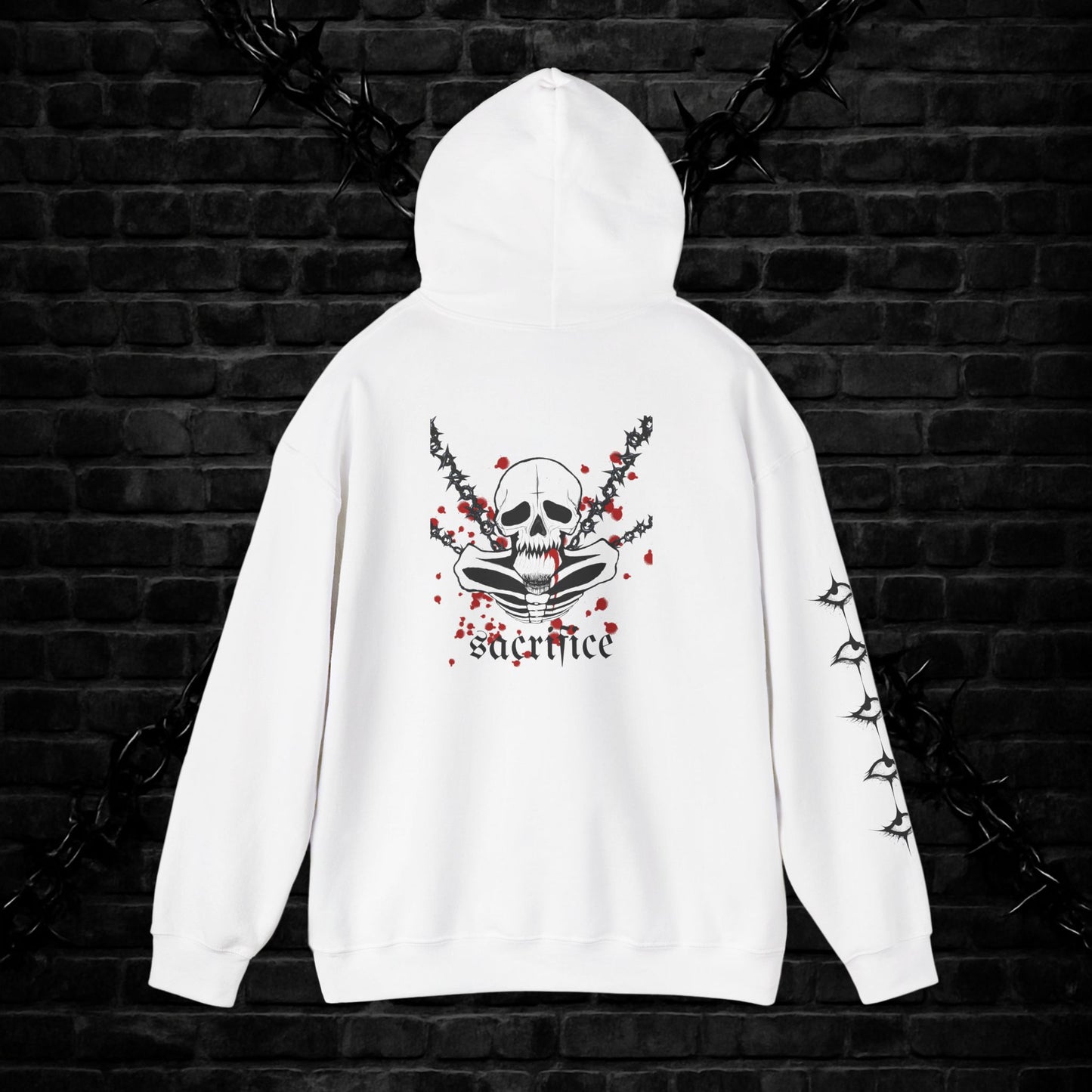Goth Emo Skull Hoodie