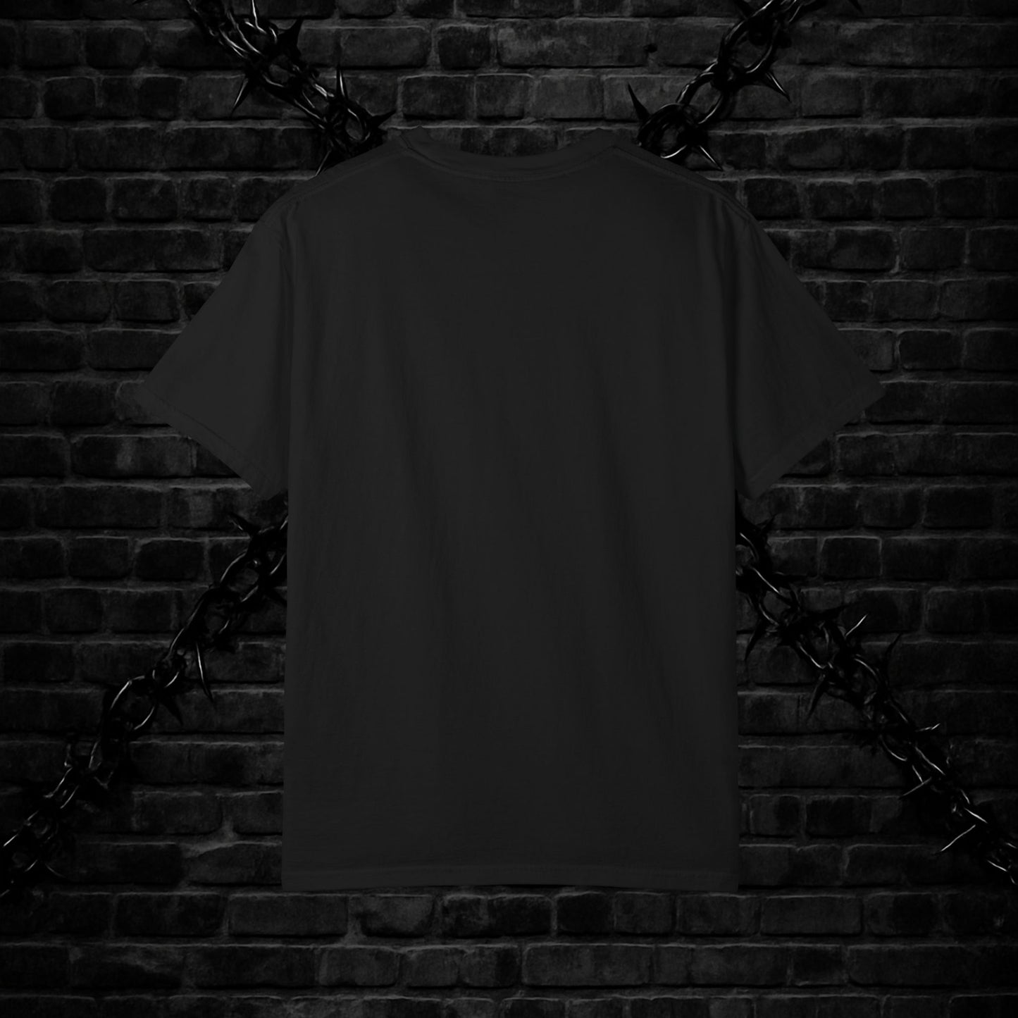 Gothic Unisex T-shirt with 666 Star Spiderism Design