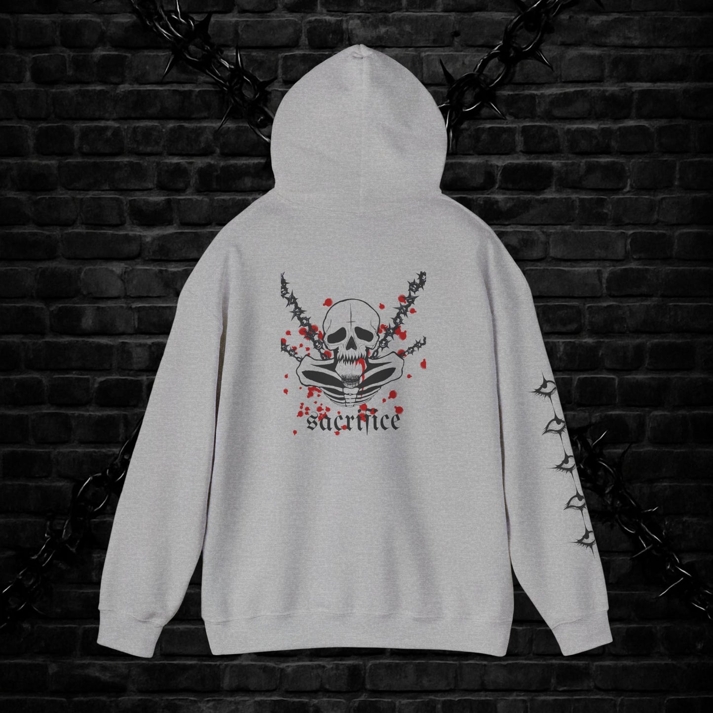 Goth Emo Skull Hoodie