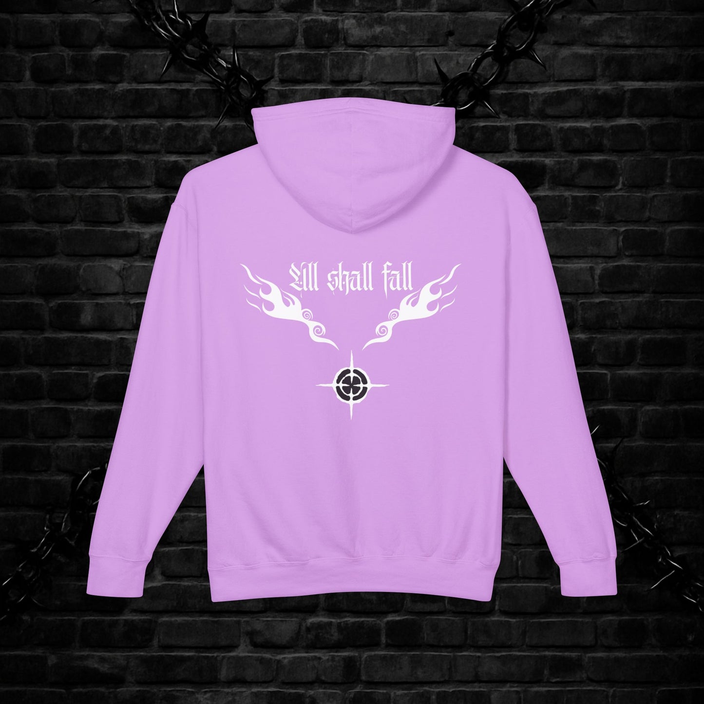 Gothic Cat Lightweight Hoodie Sweatshirt - Unique Edgy Alt Style