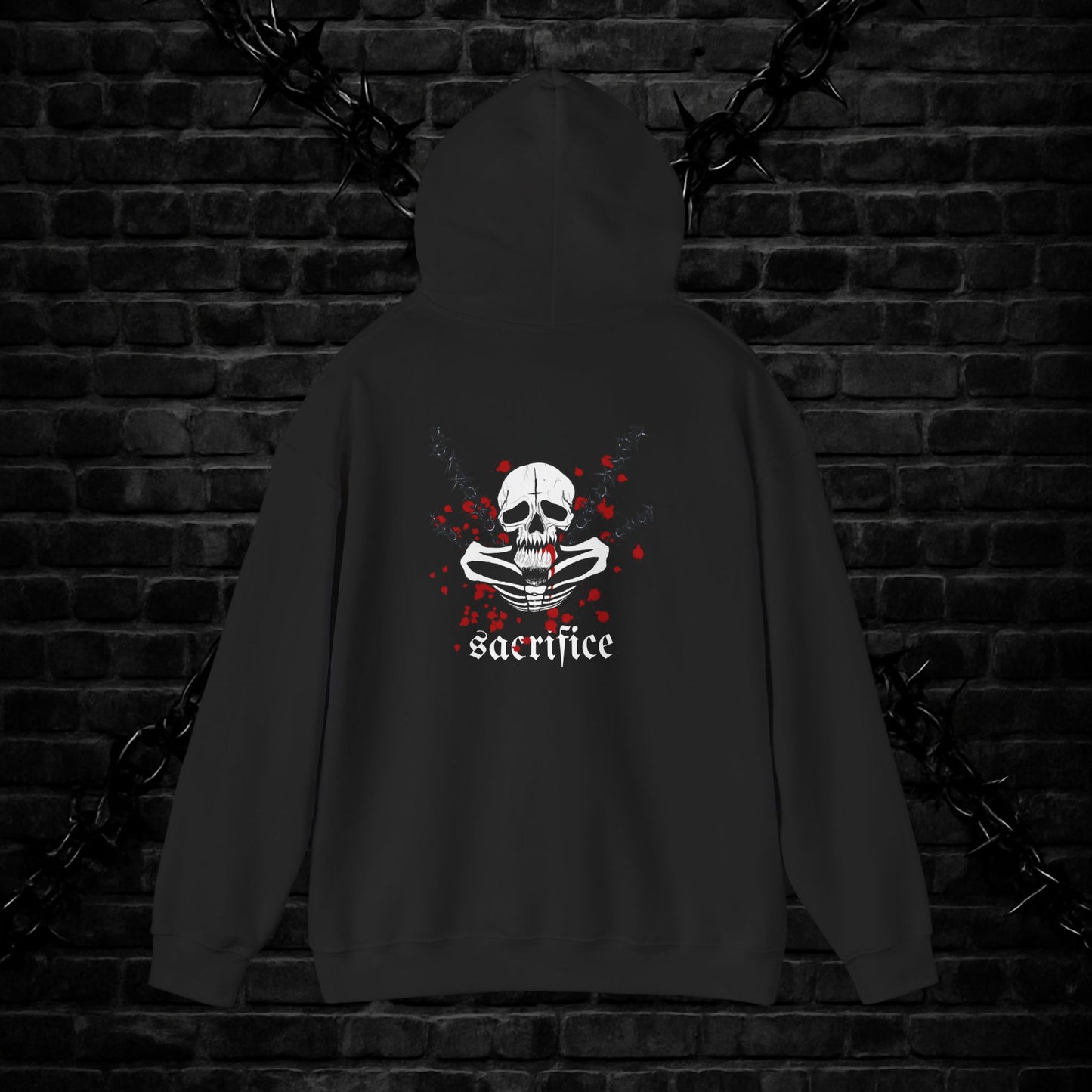 Goth Emo Skull Hoodie