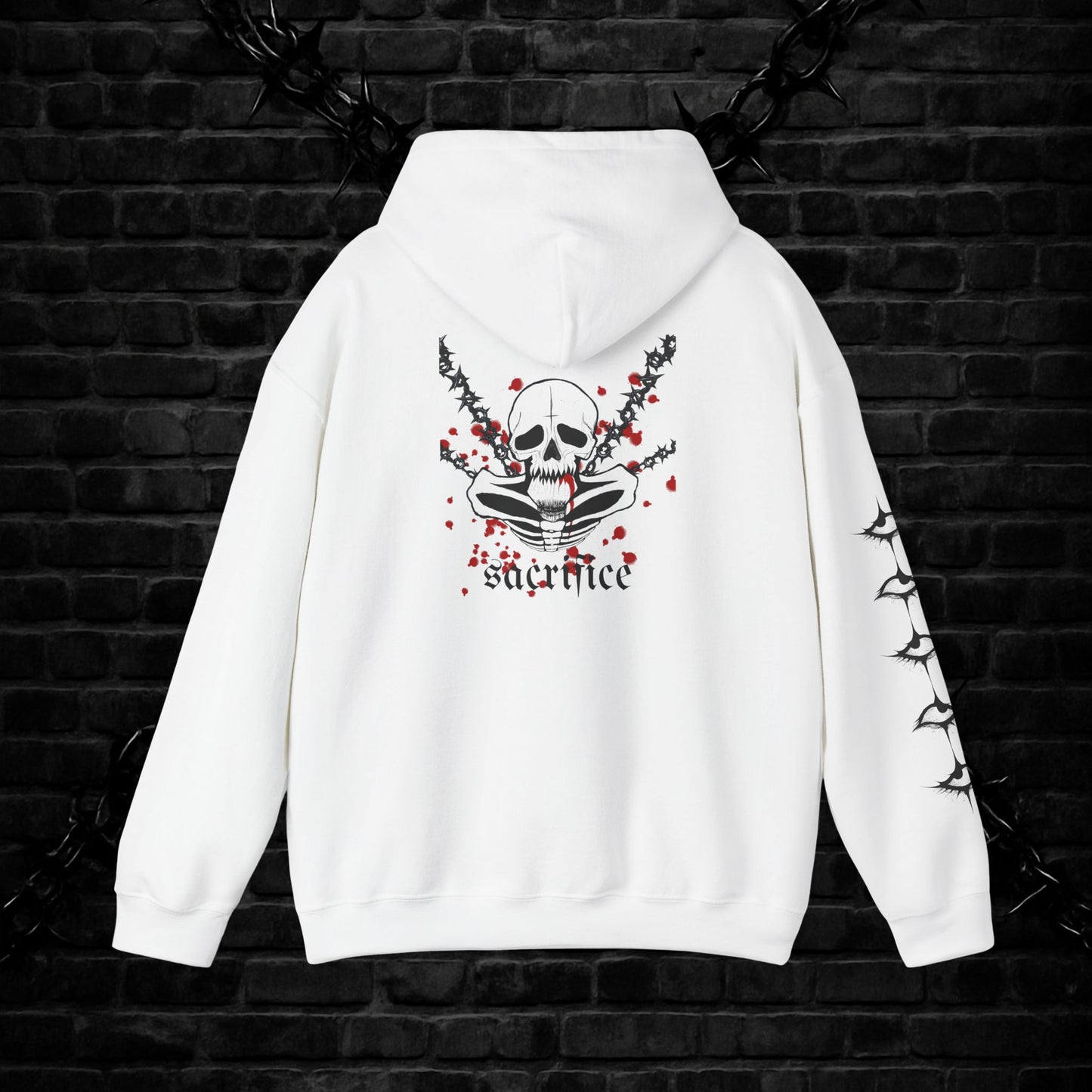 Goth Emo Skull Hoodie