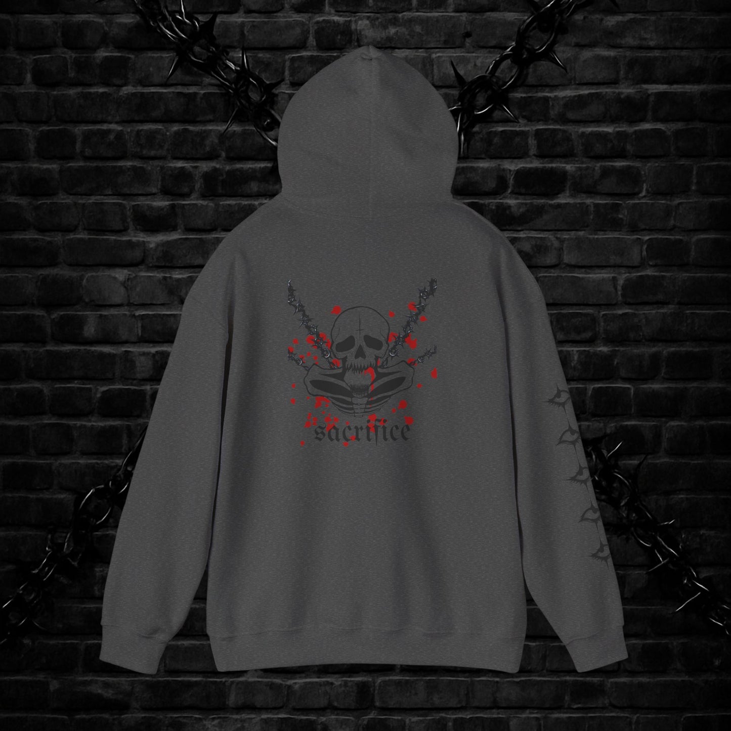 Goth Emo Skull Hoodie
