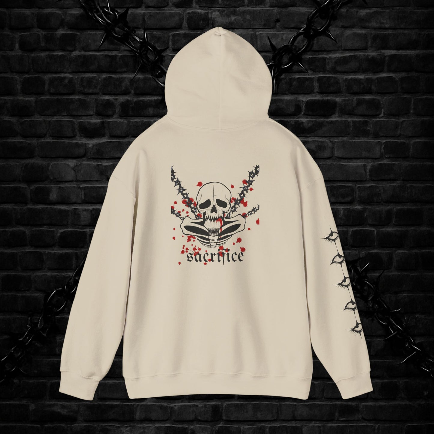 Goth Emo Skull Hoodie