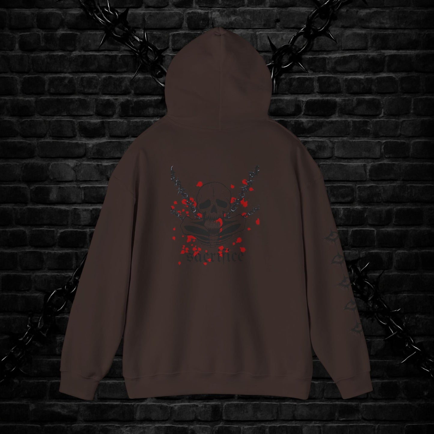 Goth Emo Skull Hoodie