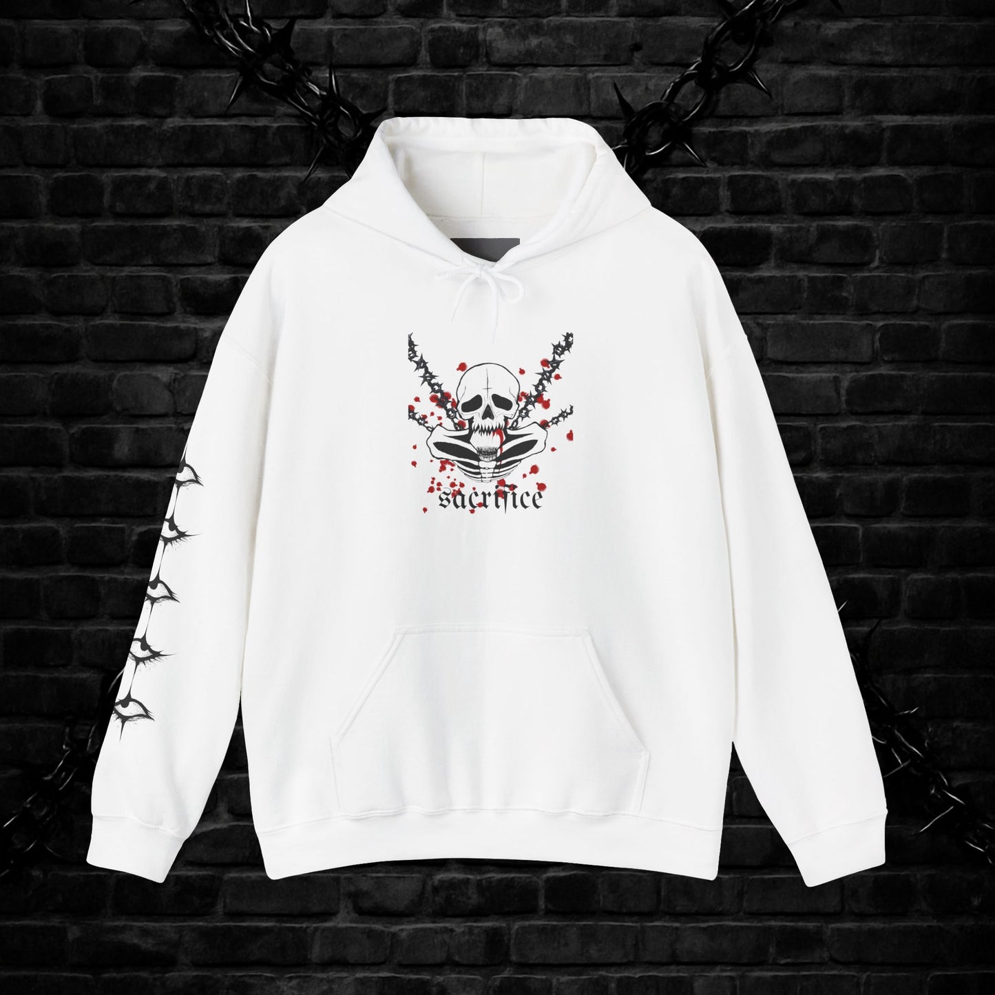 Goth Emo Skull Hoodie