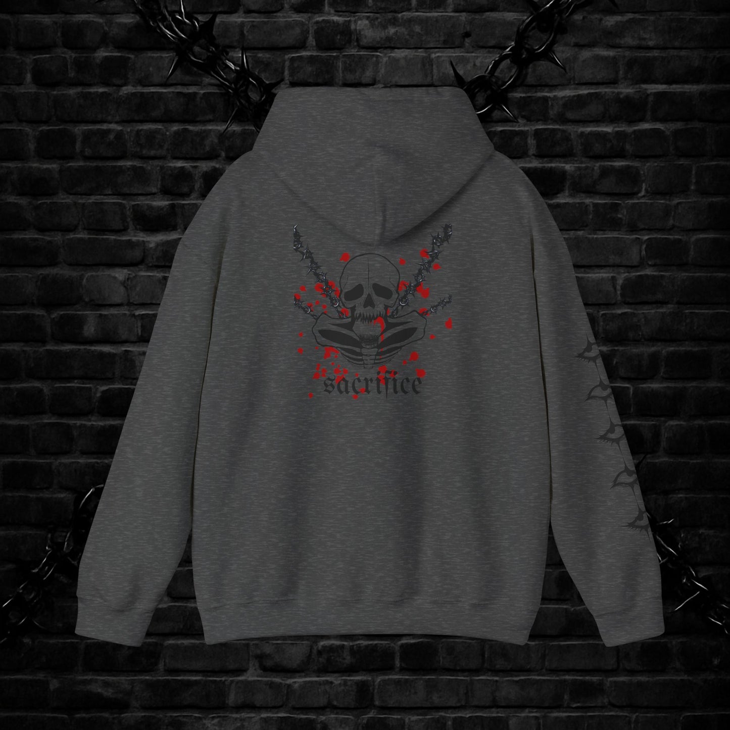 Goth Emo Skull Hoodie