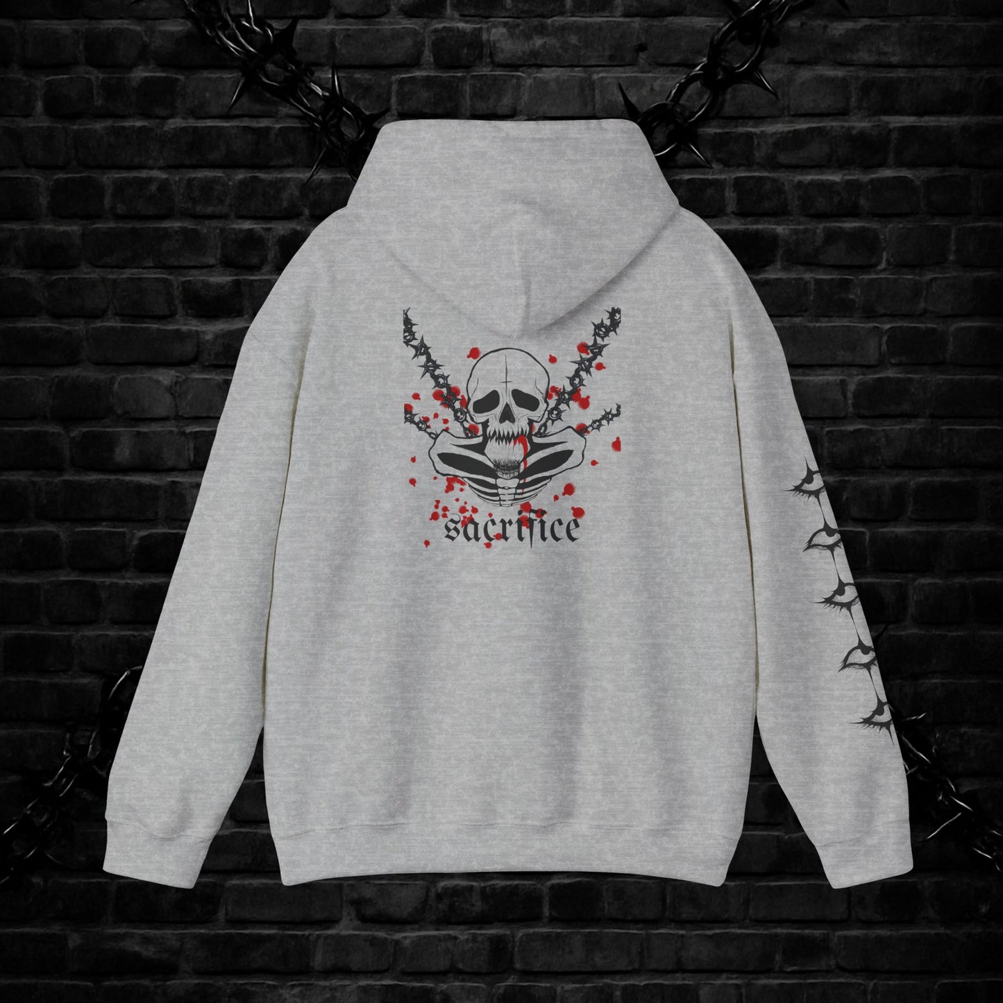 Goth Emo Skull Hoodie
