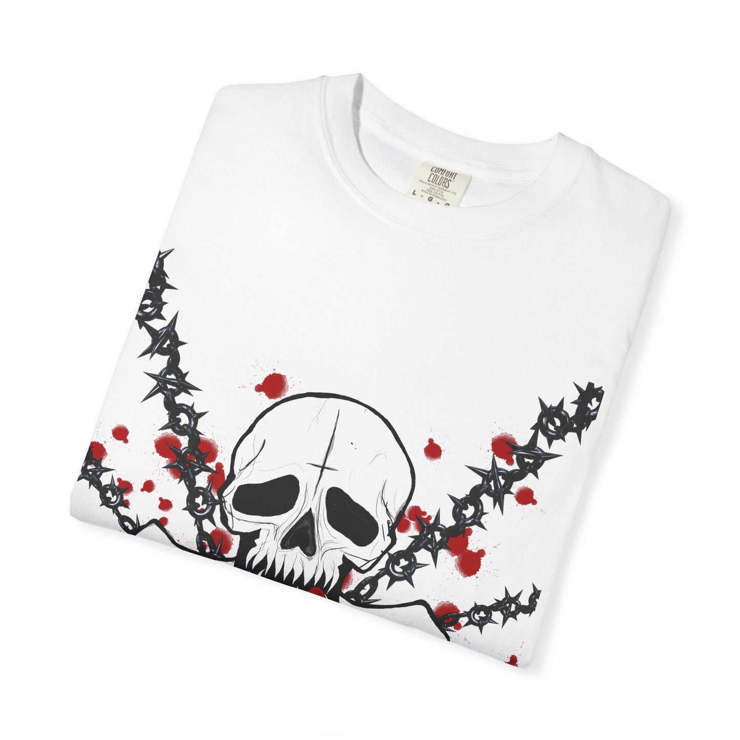 Goth Skull Unisex T-shirt - Halloween Scary Rock Tee
