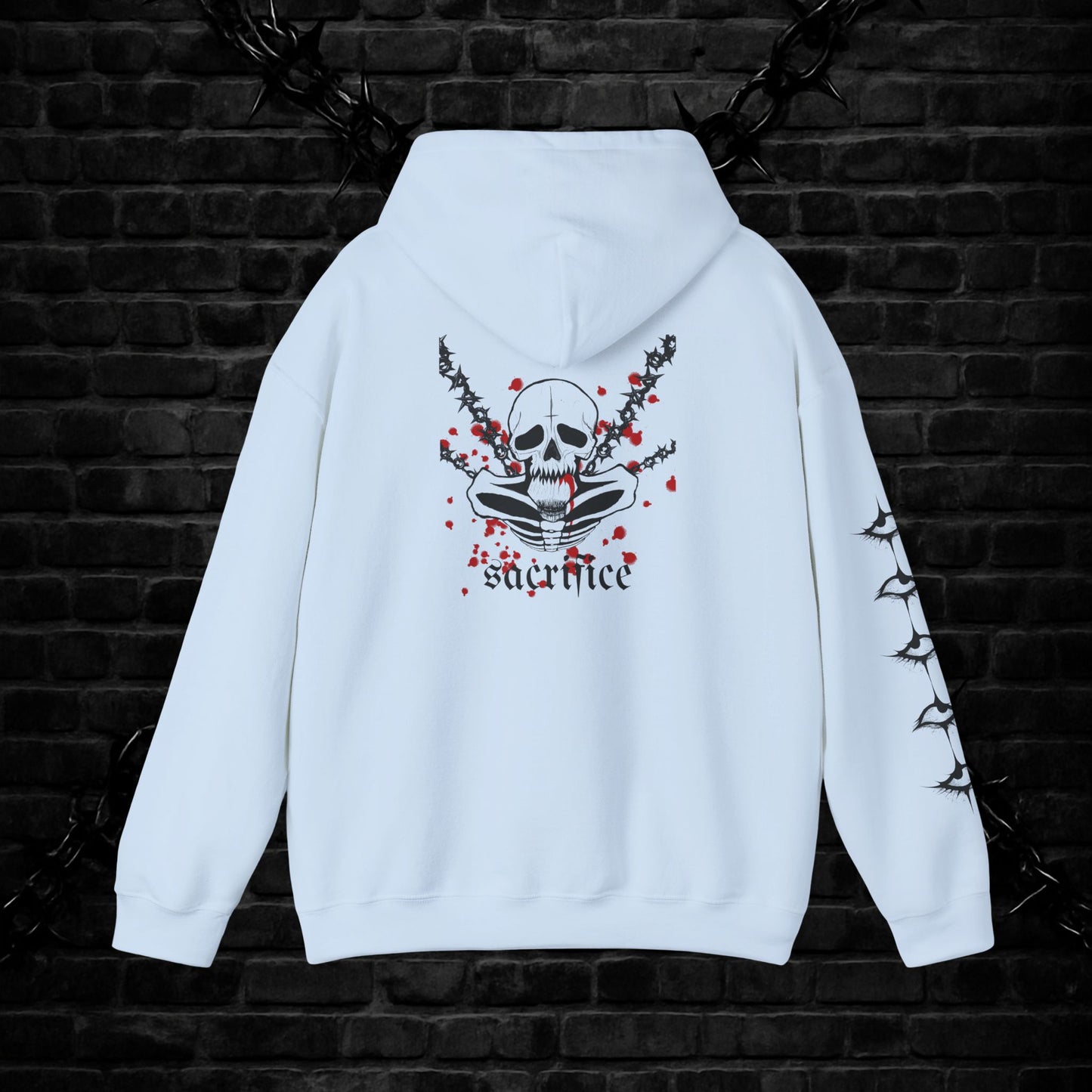 Goth Emo Skull Hoodie