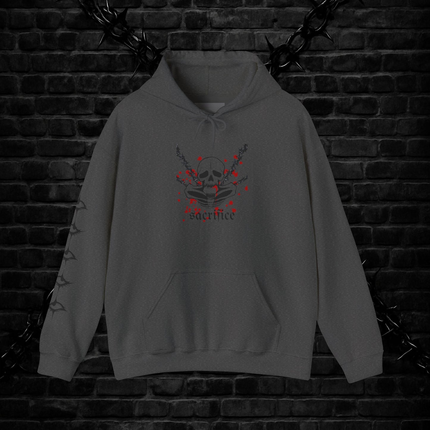 Goth Emo Skull Hoodie