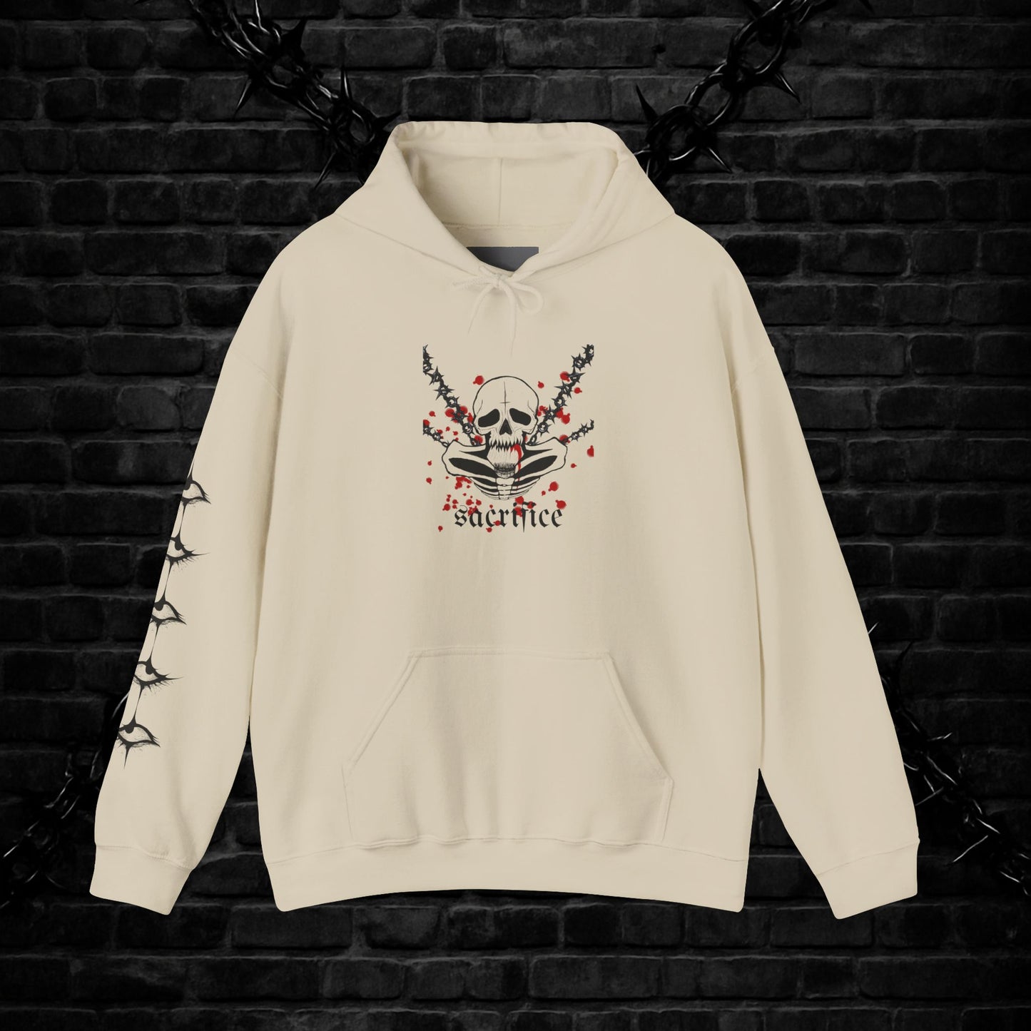 Goth Emo Skull Hoodie