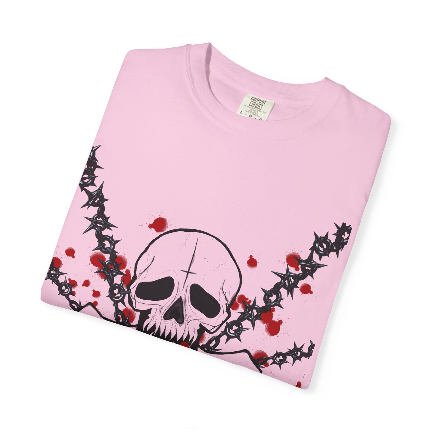 Goth Skull Unisex T-shirt - Halloween Scary Rock Tee