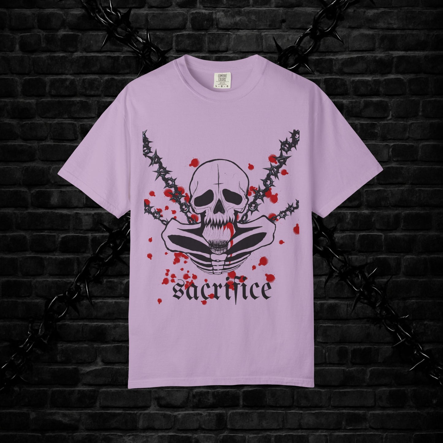 Goth Skull Unisex T-shirt - Halloween Scary Rock Tee