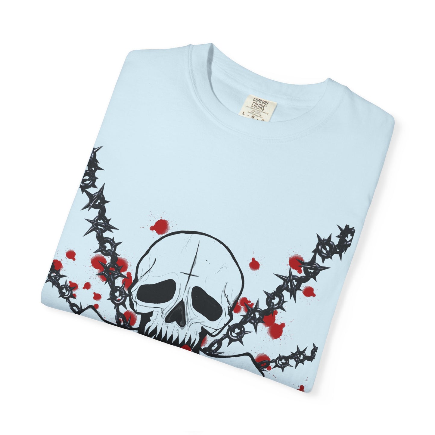 Goth Skull Unisex T-shirt - Halloween Scary Rock Tee
