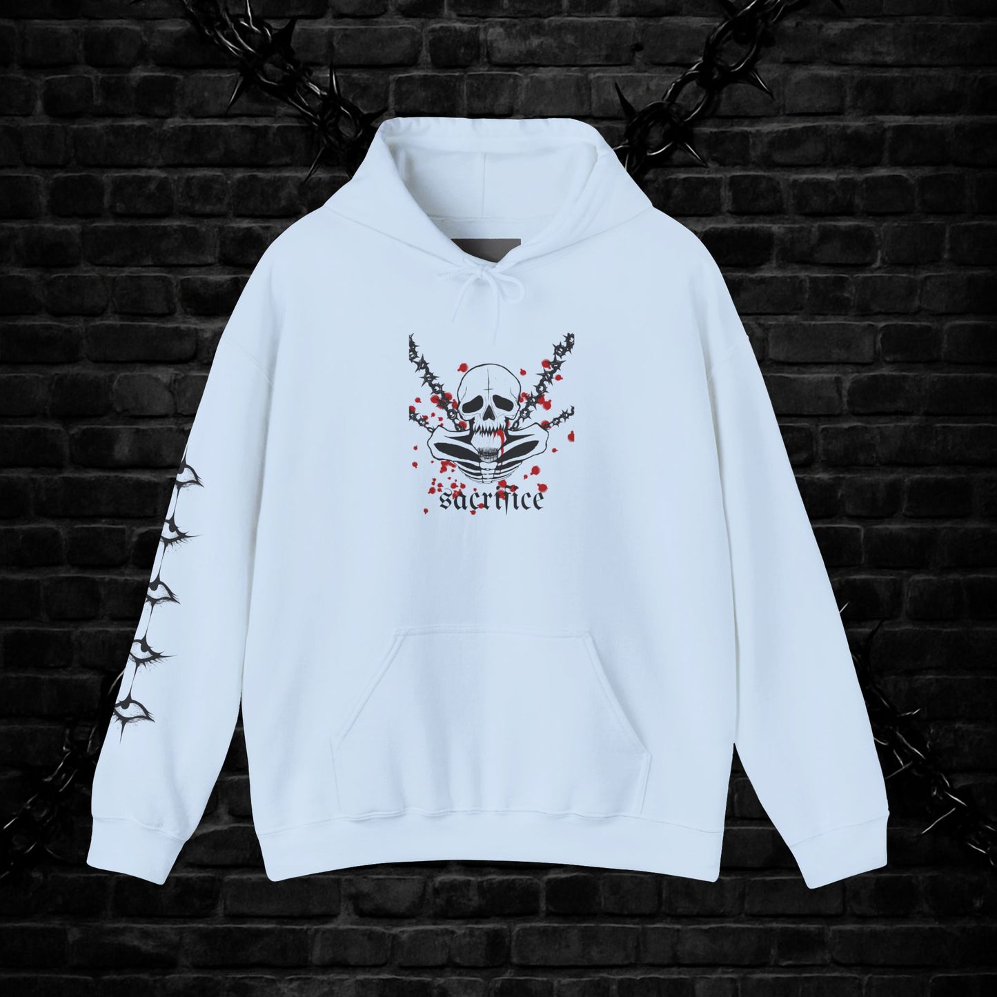 Goth Emo Skull Hoodie