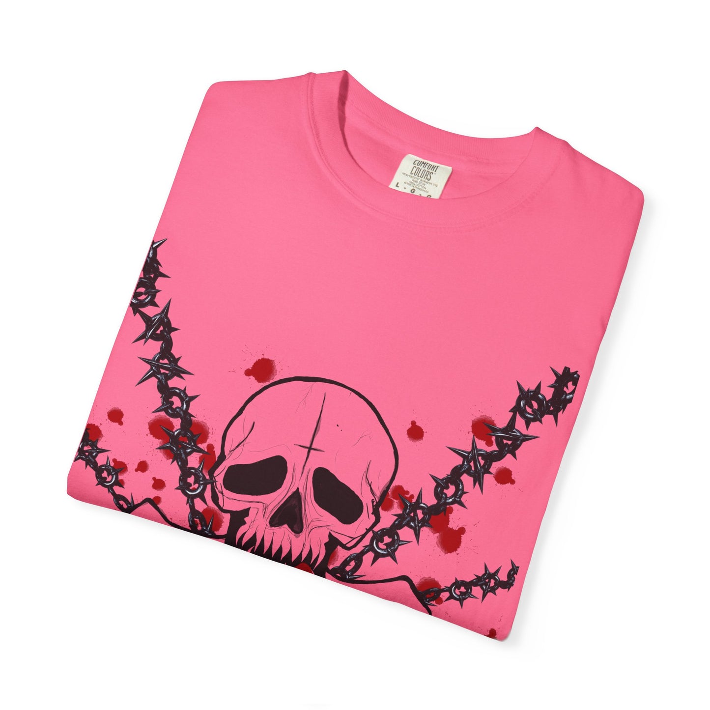 Goth Skull Unisex T-shirt - Halloween Scary Rock Tee
