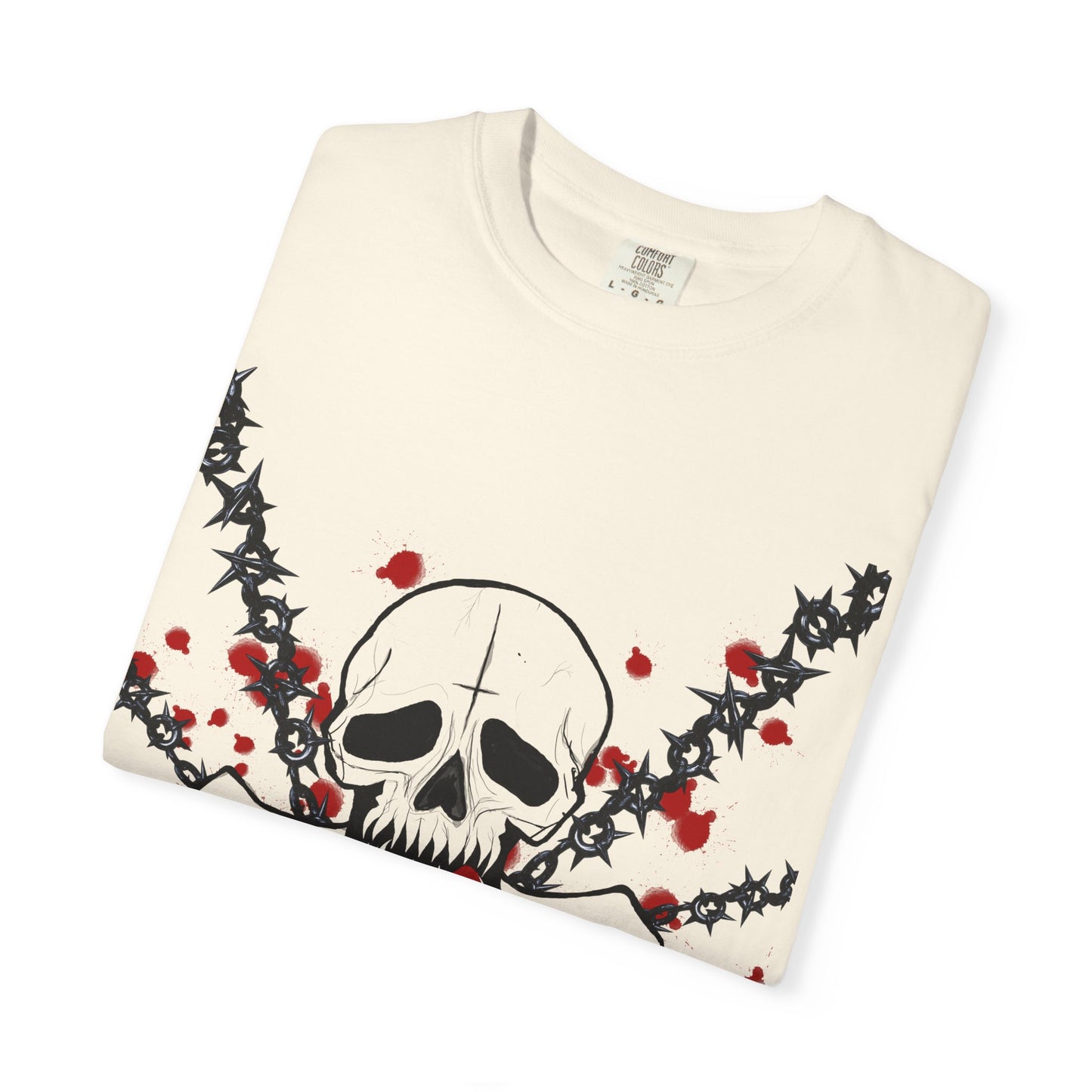 Goth Skull Unisex T-shirt - Halloween Scary Rock Tee