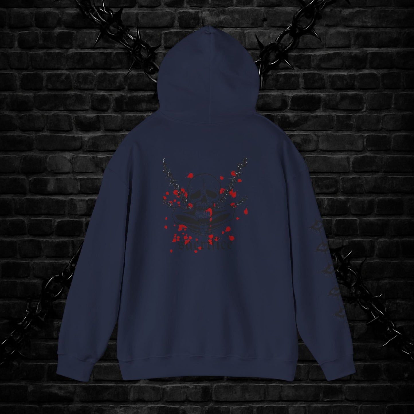 Goth Emo Skull Hoodie