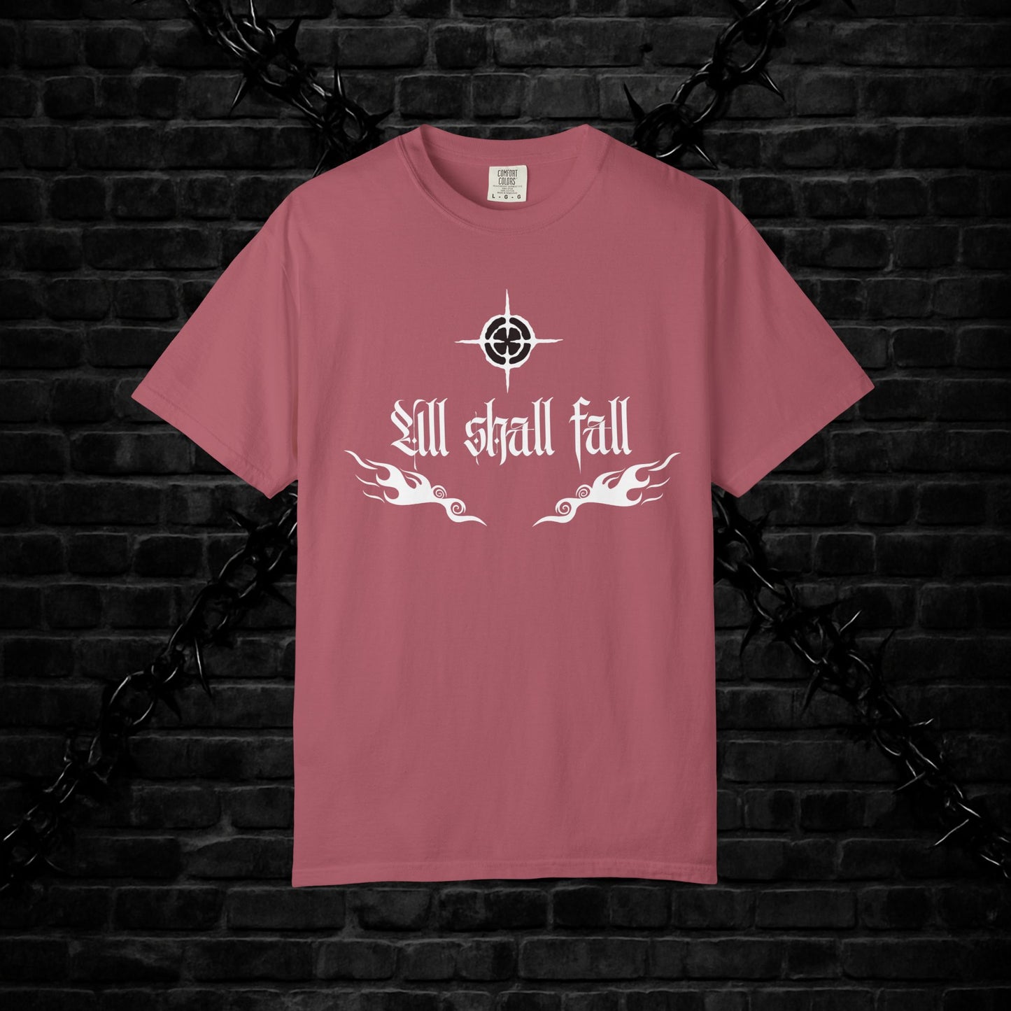 Unisex Graphic T-Shirt - 'All Shall Fall' Design, Vintage Cool Tee, Alternative Fashion, Gift for Friends, Unique Casual Wear