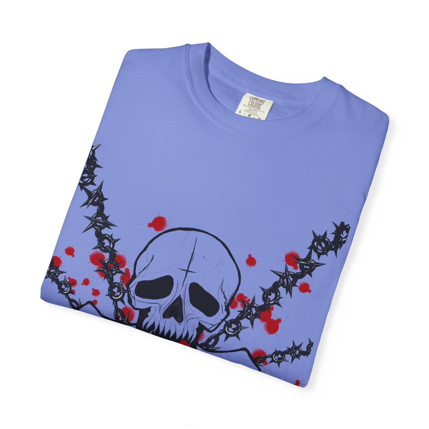 Goth Skull Unisex T-shirt - Halloween Scary Rock Tee
