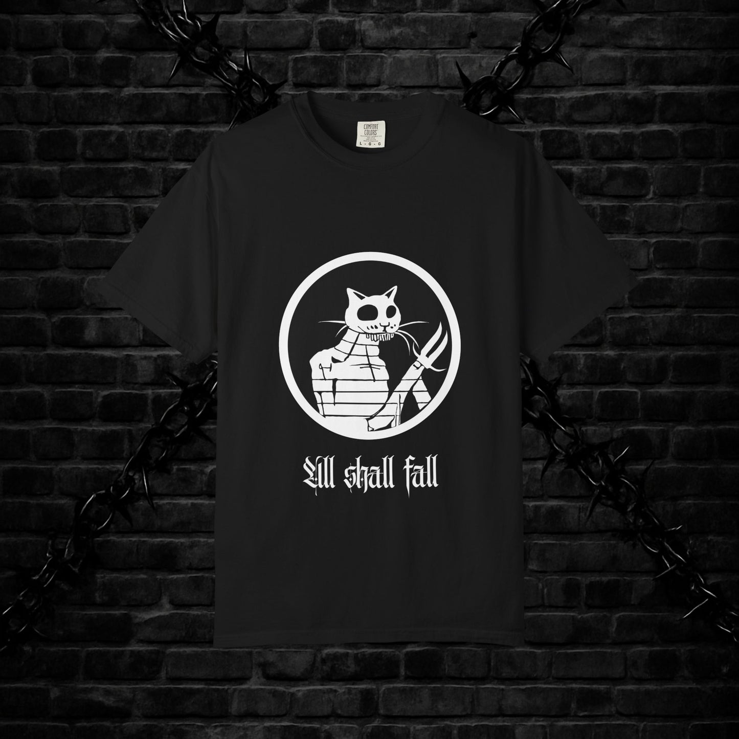 Gothic Cat Unisex T-shirt - Alt Cool Design