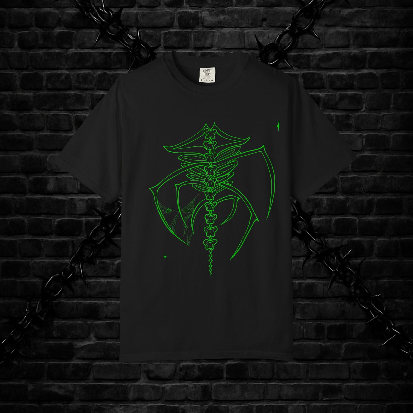 Gothic Spider Skeleton Unisex T-shirt