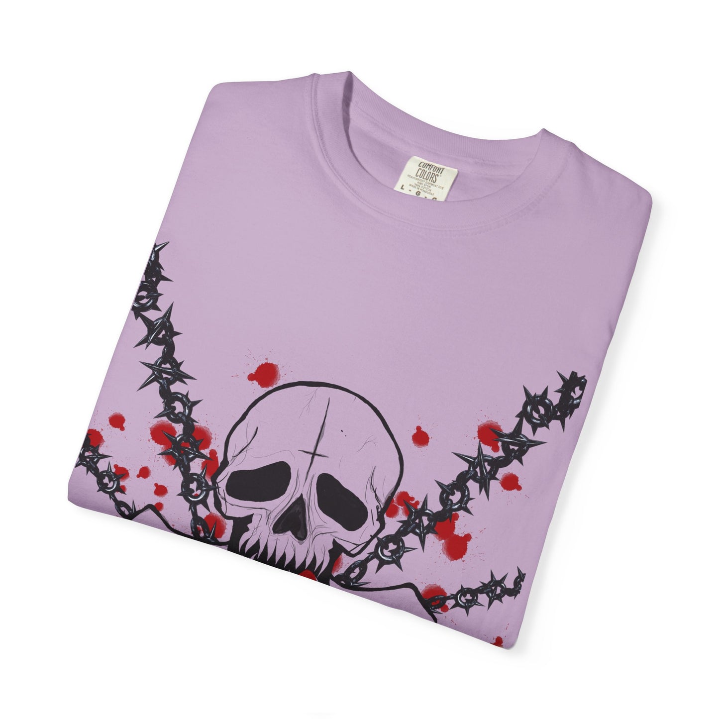 Goth Skull Unisex T-shirt - Halloween Scary Rock Tee
