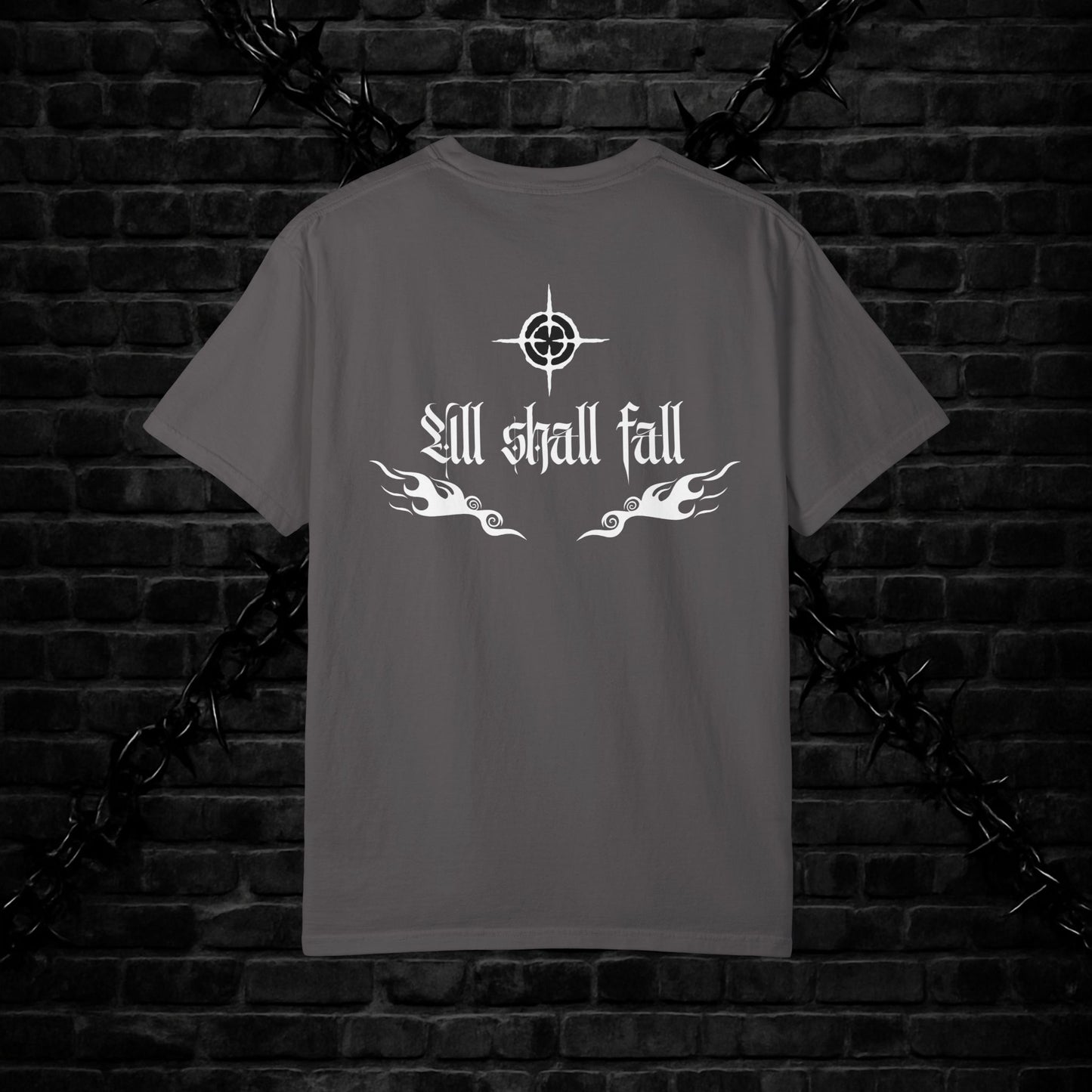 Unisex Graphic T-Shirt - 'All Shall Fall' Design, Vintage Cool Tee, Alternative Fashion, Gift for Friends, Unique Casual Wear