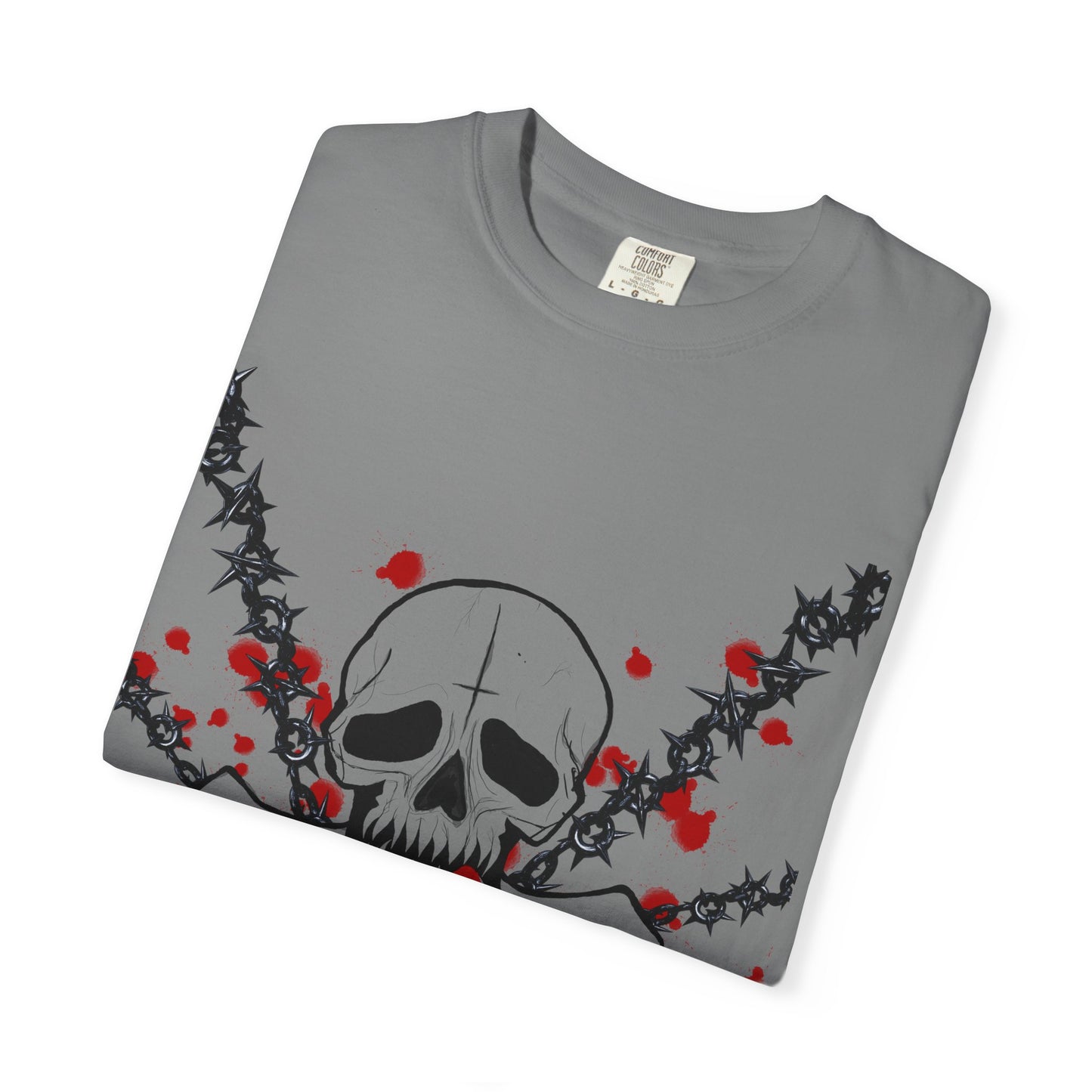 Goth Skull Unisex T-shirt - Halloween Scary Rock Tee