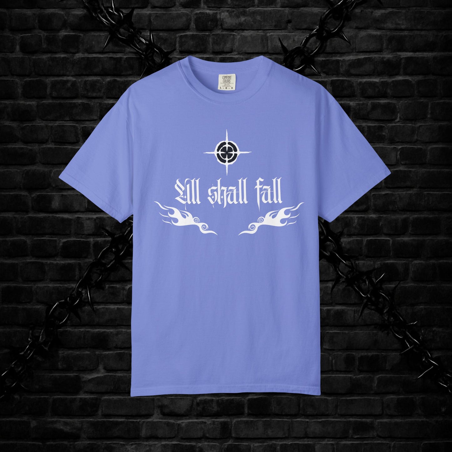 Unisex Graphic T-Shirt - 'All Shall Fall' Design, Vintage Cool Tee, Alternative Fashion, Gift for Friends, Unique Casual Wear