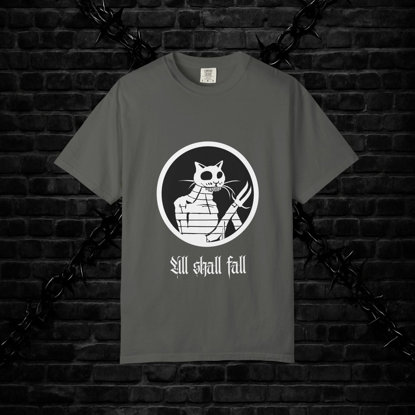 Gothic Cat Unisex T-shirt - Alt Cool Design