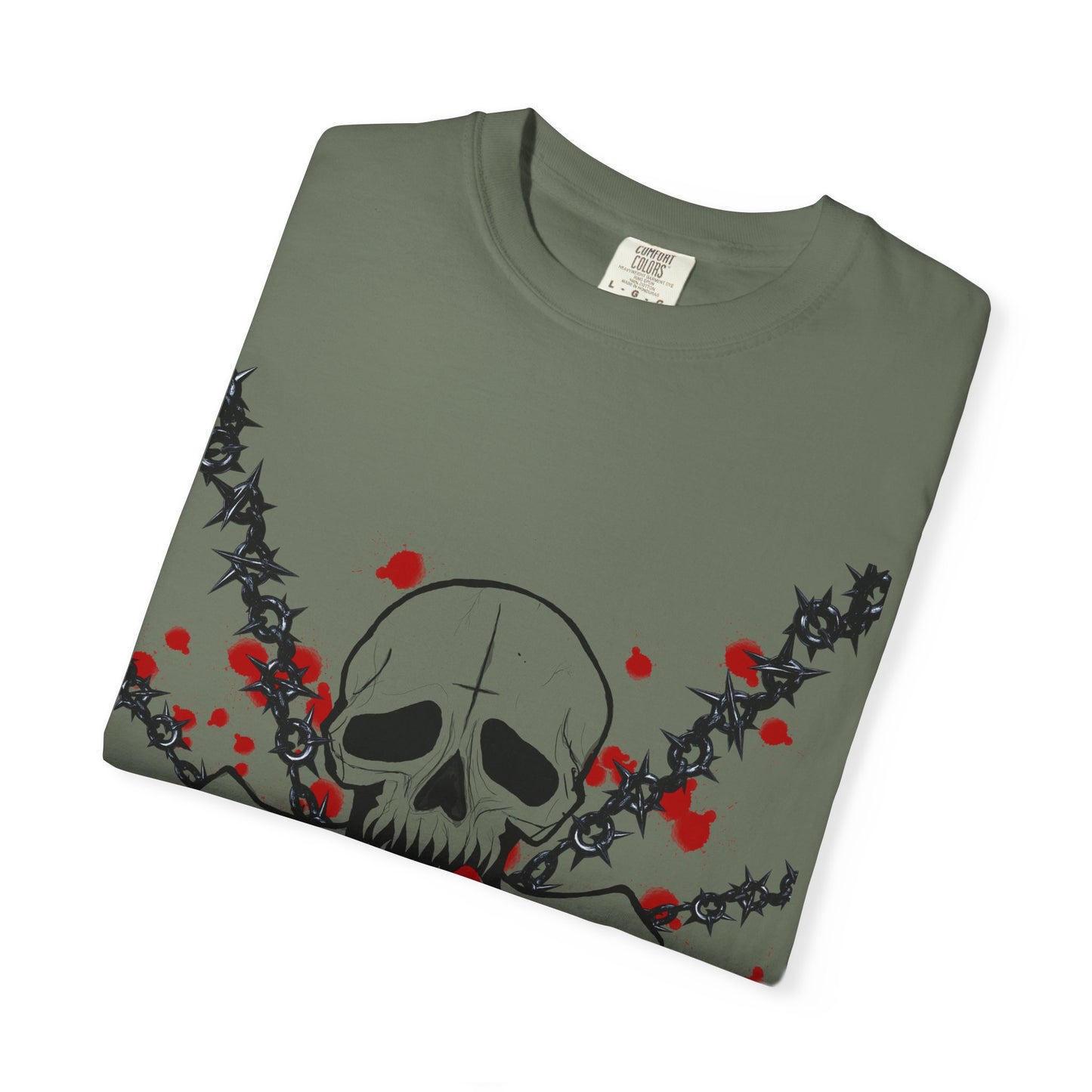 Goth Skull Unisex T-shirt - Halloween Scary Rock Tee