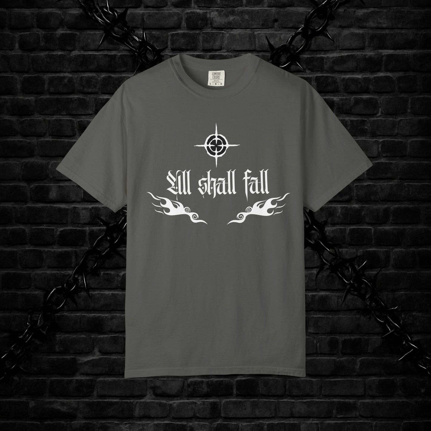 Unisex Graphic T-Shirt - 'All Shall Fall' Design, Vintage Cool Tee, Alternative Fashion, Gift for Friends, Unique Casual Wear