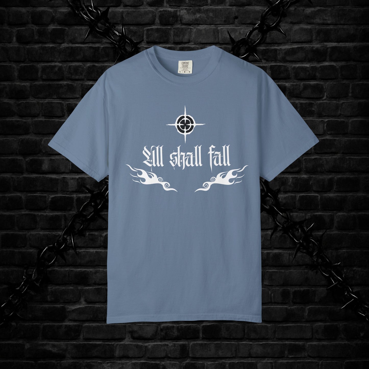 Unisex Graphic T-Shirt - 'All Shall Fall' Design, Vintage Cool Tee, Alternative Fashion, Gift for Friends, Unique Casual Wear