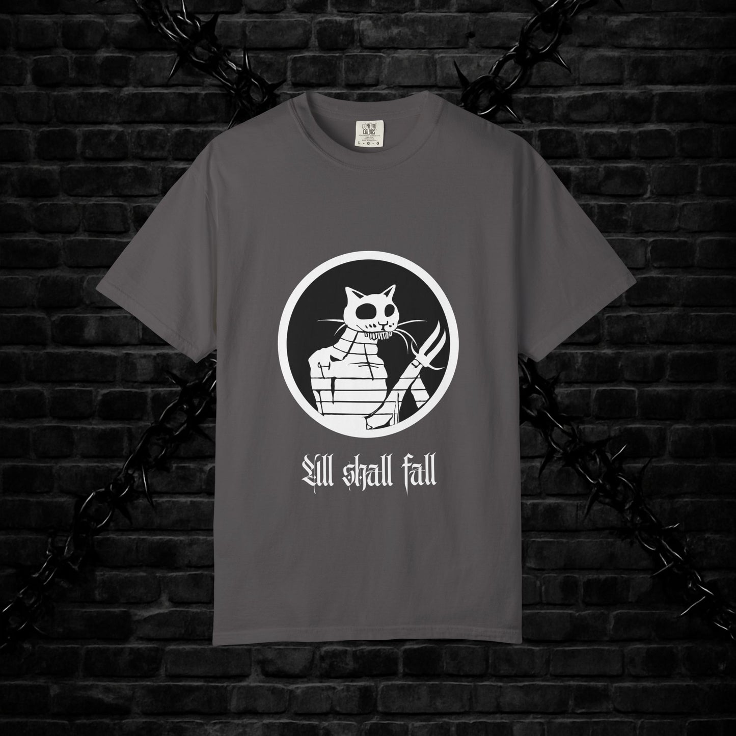 Gothic Cat Unisex T-shirt - Alt Cool Design
