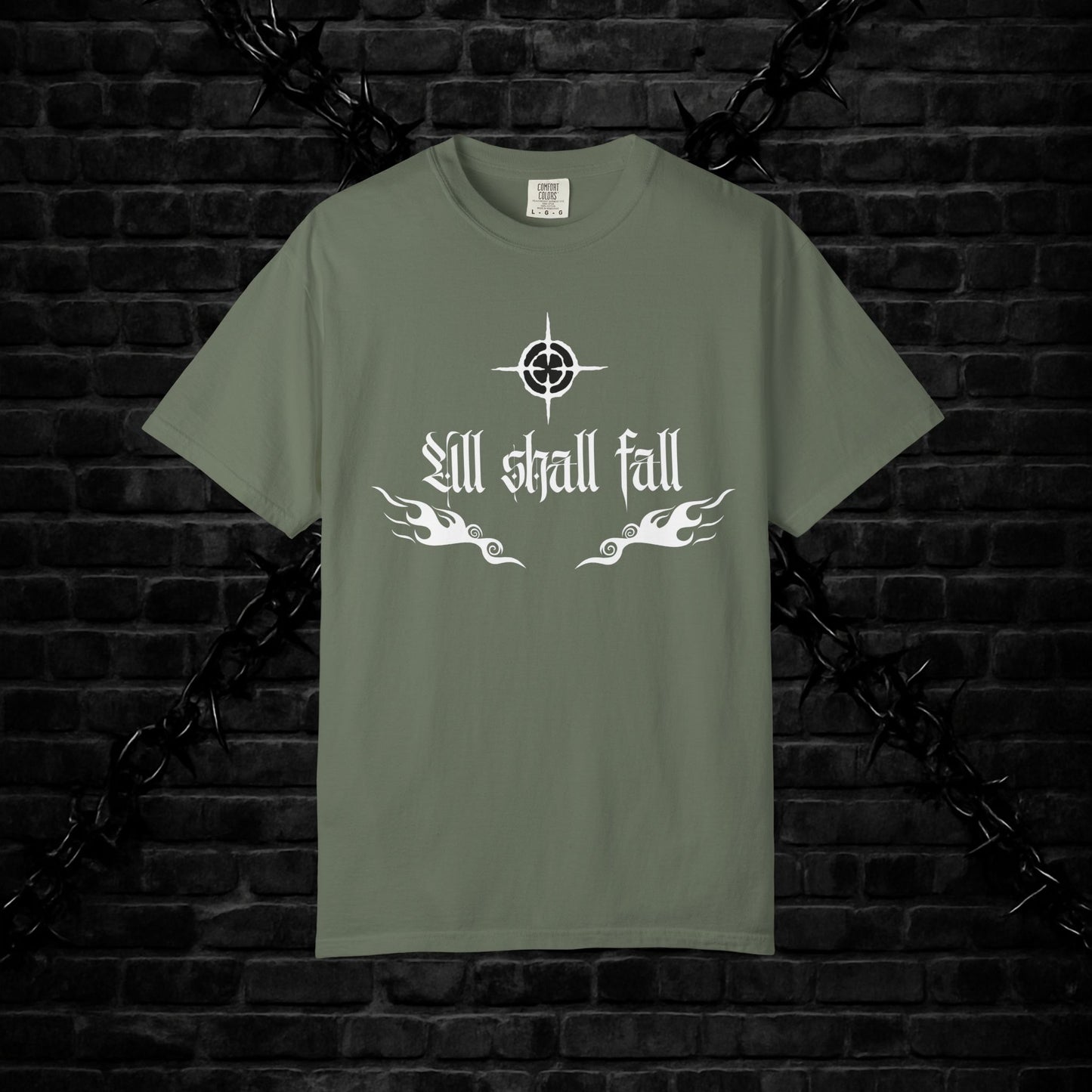 Unisex Graphic T-Shirt - 'All Shall Fall' Design, Vintage Cool Tee, Alternative Fashion, Gift for Friends, Unique Casual Wear