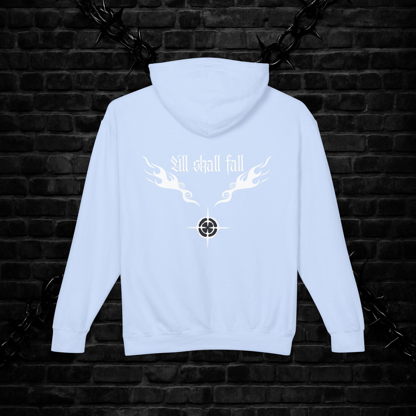 Gothic Cat Lightweight Hoodie Sweatshirt - Unique Edgy Alt Style