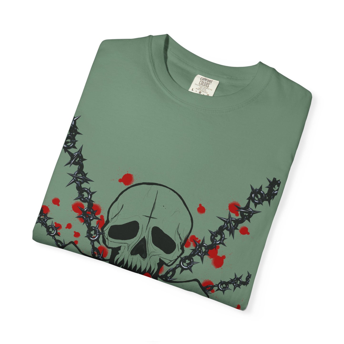 Goth Skull Unisex T-shirt - Halloween Scary Rock Tee