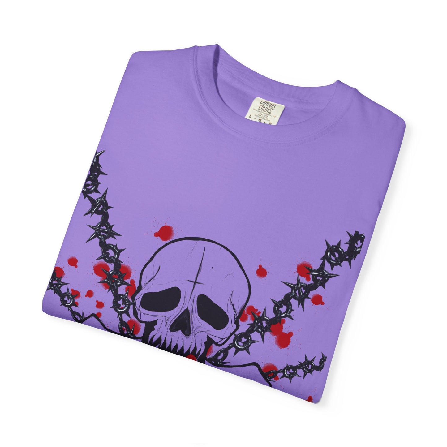 Goth Skull Unisex T-shirt - Halloween Scary Rock Tee