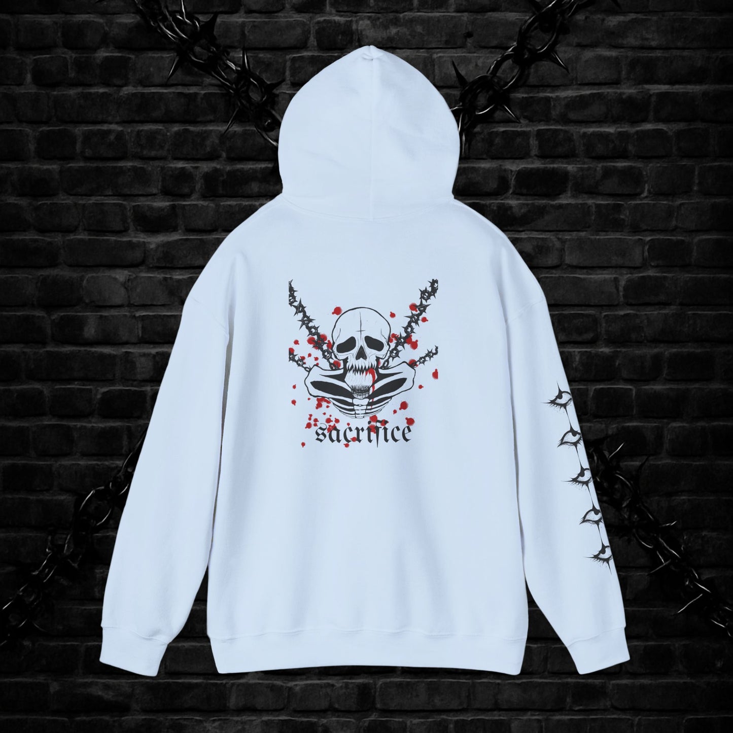 Goth Emo Skull Hoodie