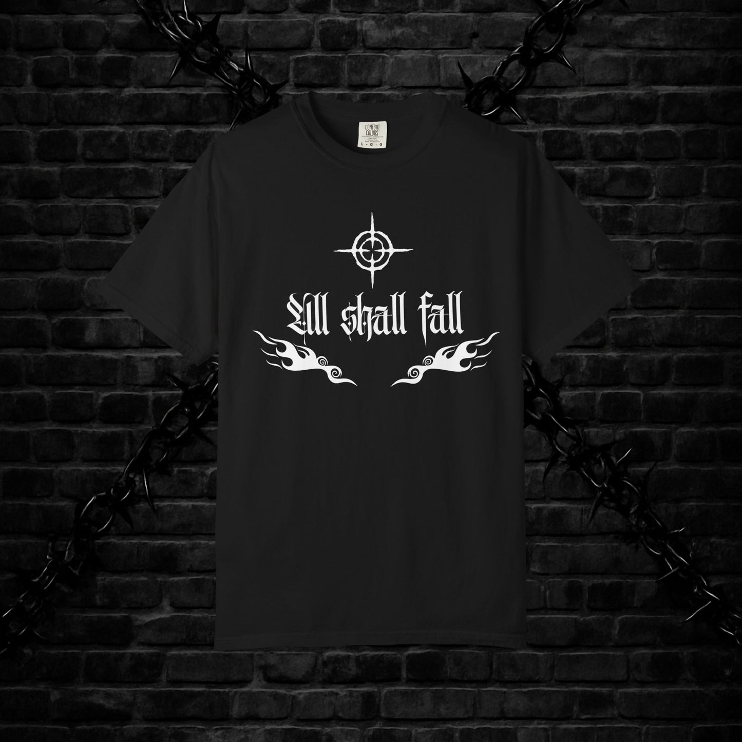 Unisex Graphic T-Shirt - 'All Shall Fall' Design, Vintage Cool Tee, Alternative Fashion, Gift for Friends, Unique Casual Wear