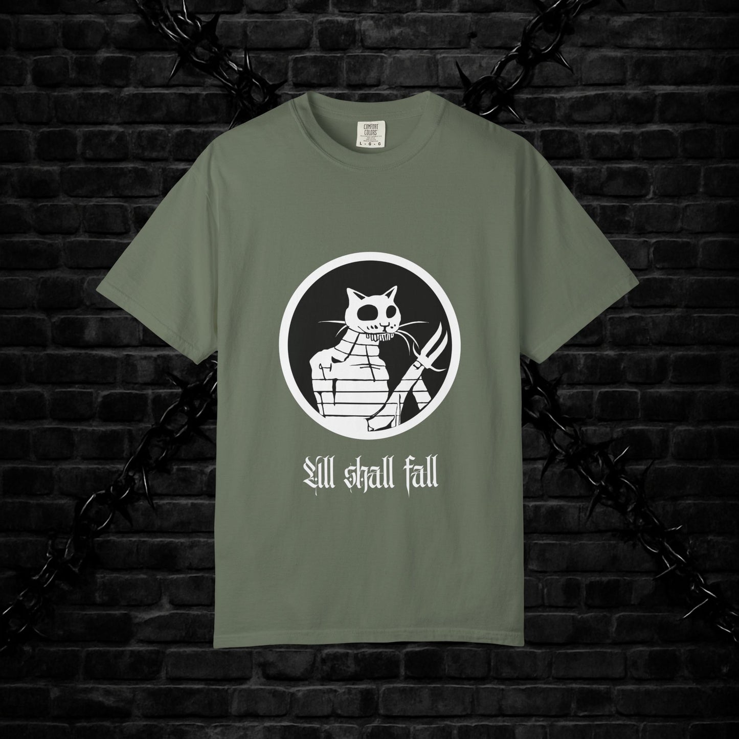 Gothic Cat Unisex T-shirt - Alt Cool Design