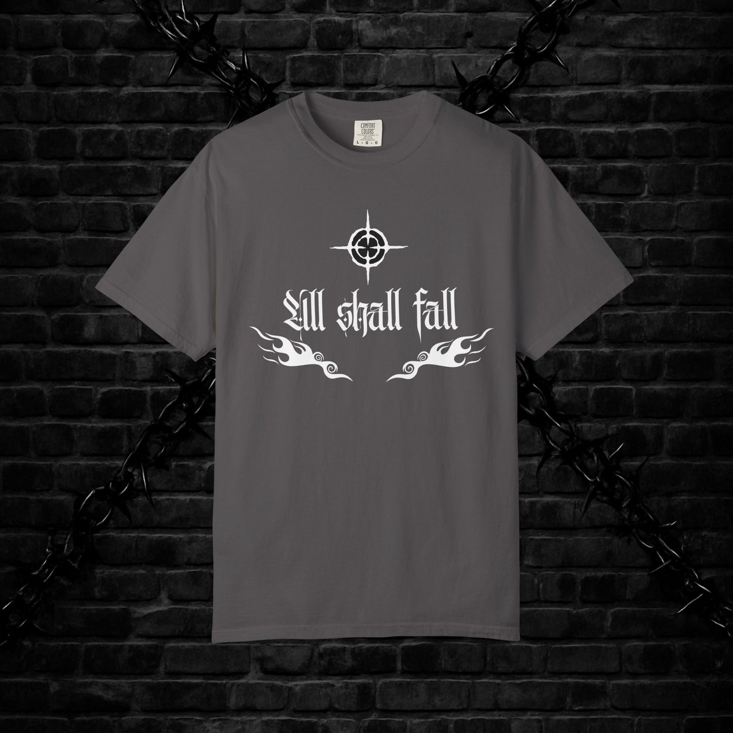 Unisex Graphic T-Shirt - 'All Shall Fall' Design, Vintage Cool Tee, Alternative Fashion, Gift for Friends, Unique Casual Wear