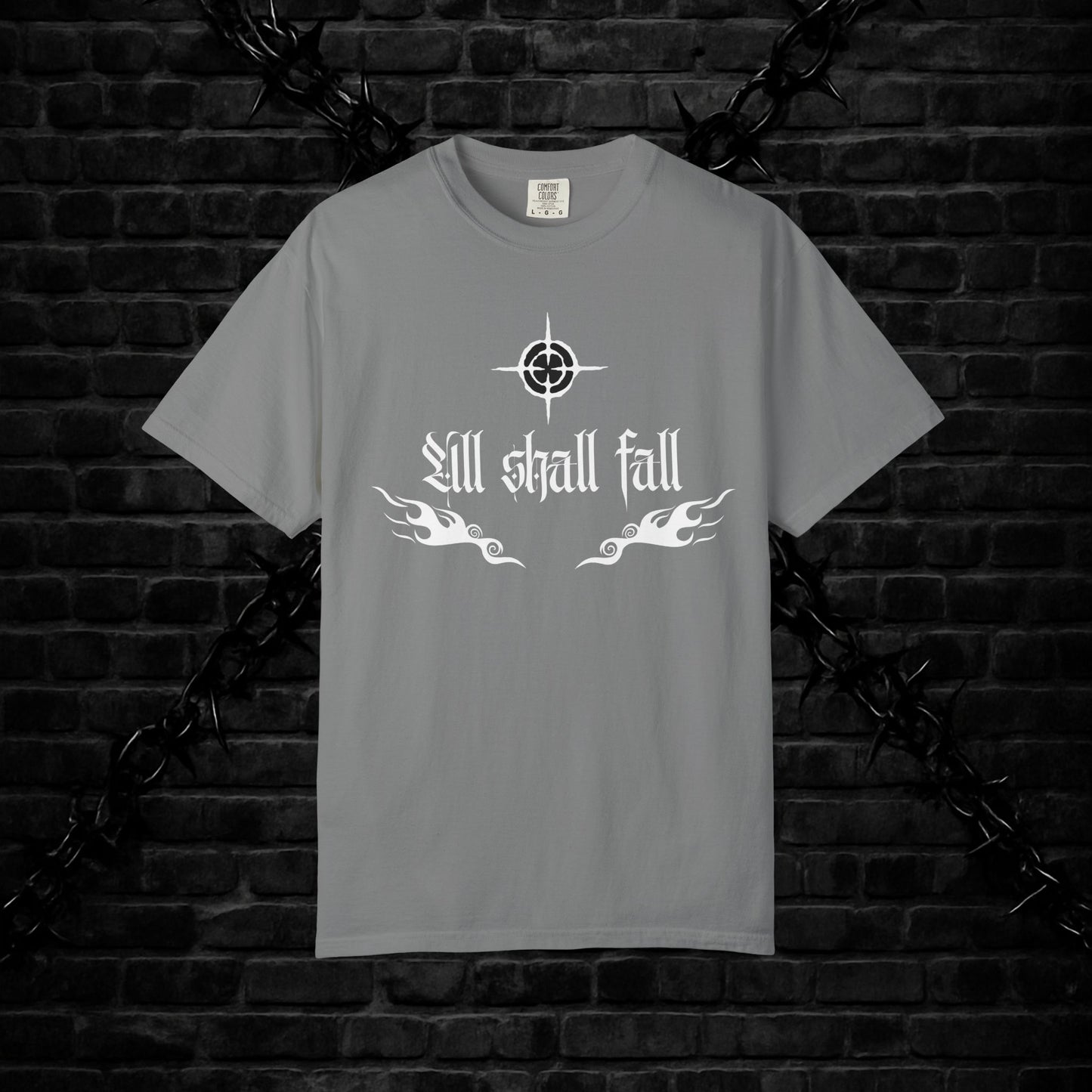 Unisex Graphic T-Shirt - 'All Shall Fall' Design, Vintage Cool Tee, Alternative Fashion, Gift for Friends, Unique Casual Wear