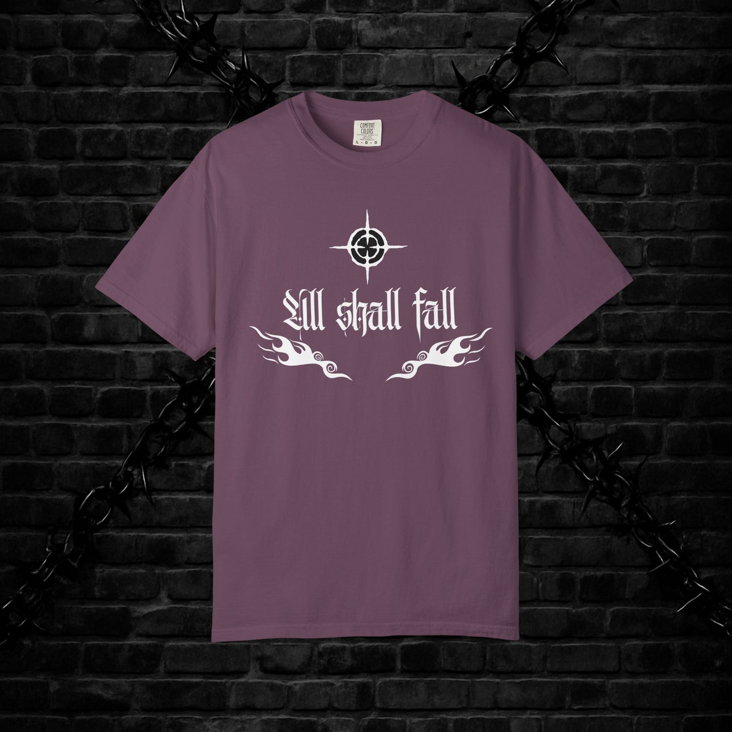 Unisex Graphic T-Shirt - 'All Shall Fall' Design, Vintage Cool Tee, Alternative Fashion, Gift for Friends, Unique Casual Wear