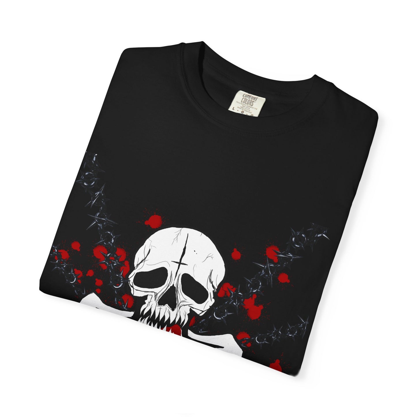Goth Skull Unisex T-shirt - Halloween Scary Rock Tee