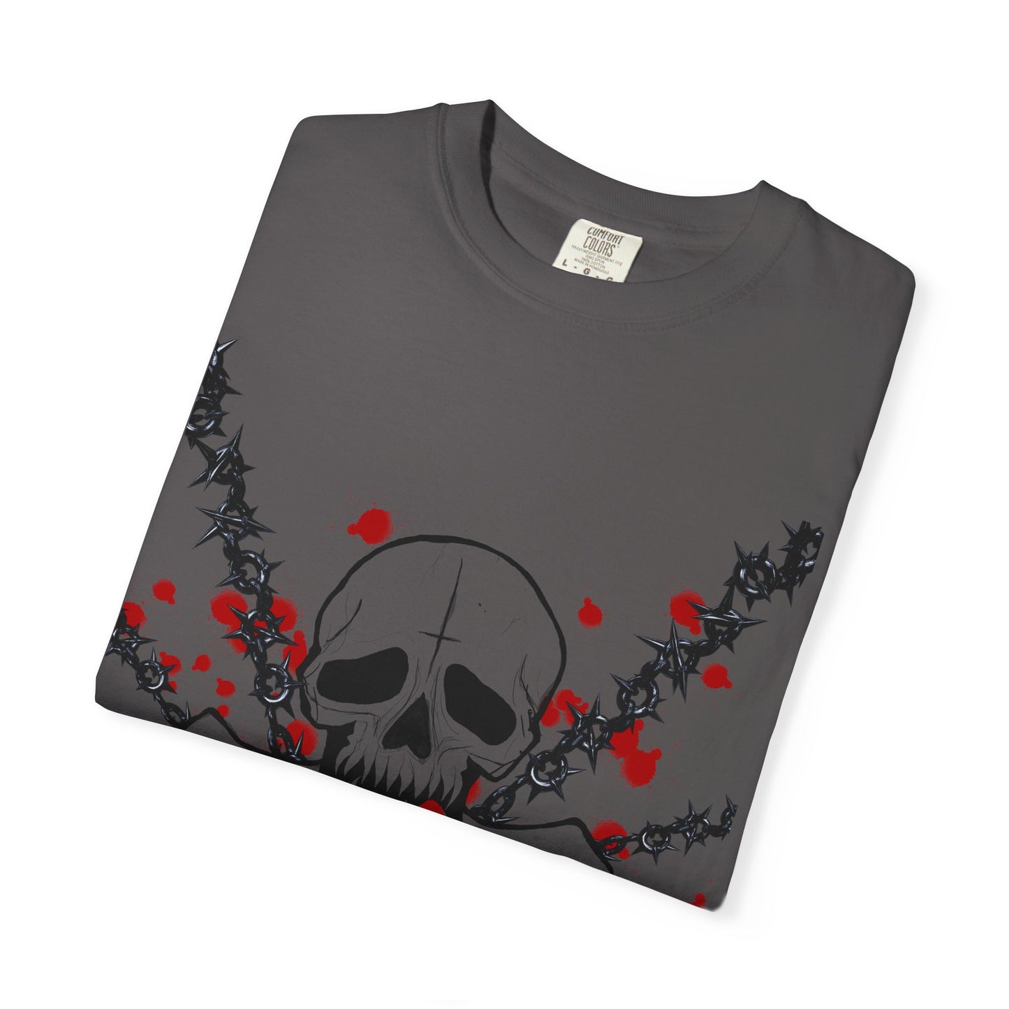 Goth Skull Unisex T-shirt - Halloween Scary Rock Tee