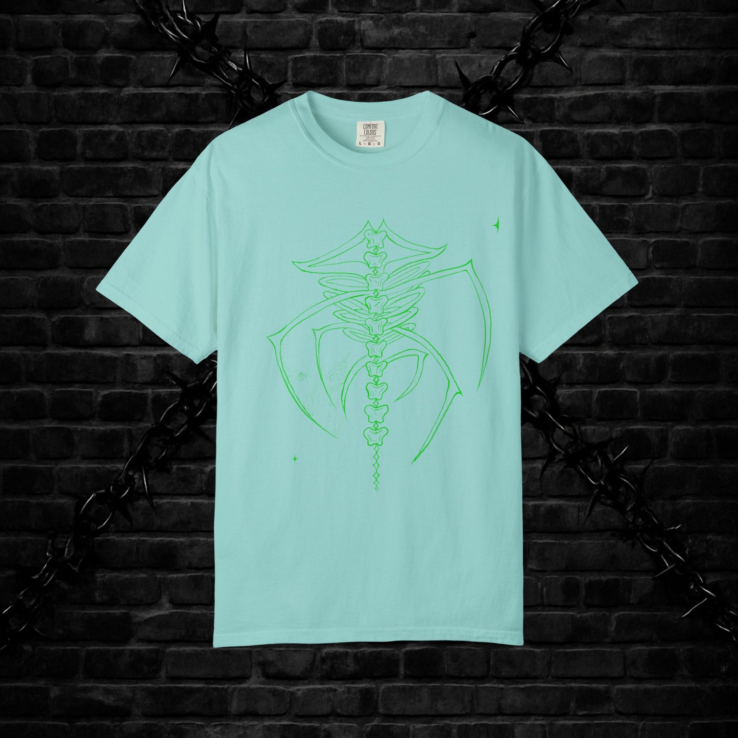 Gothic Spider Skeleton Unisex T-shirt