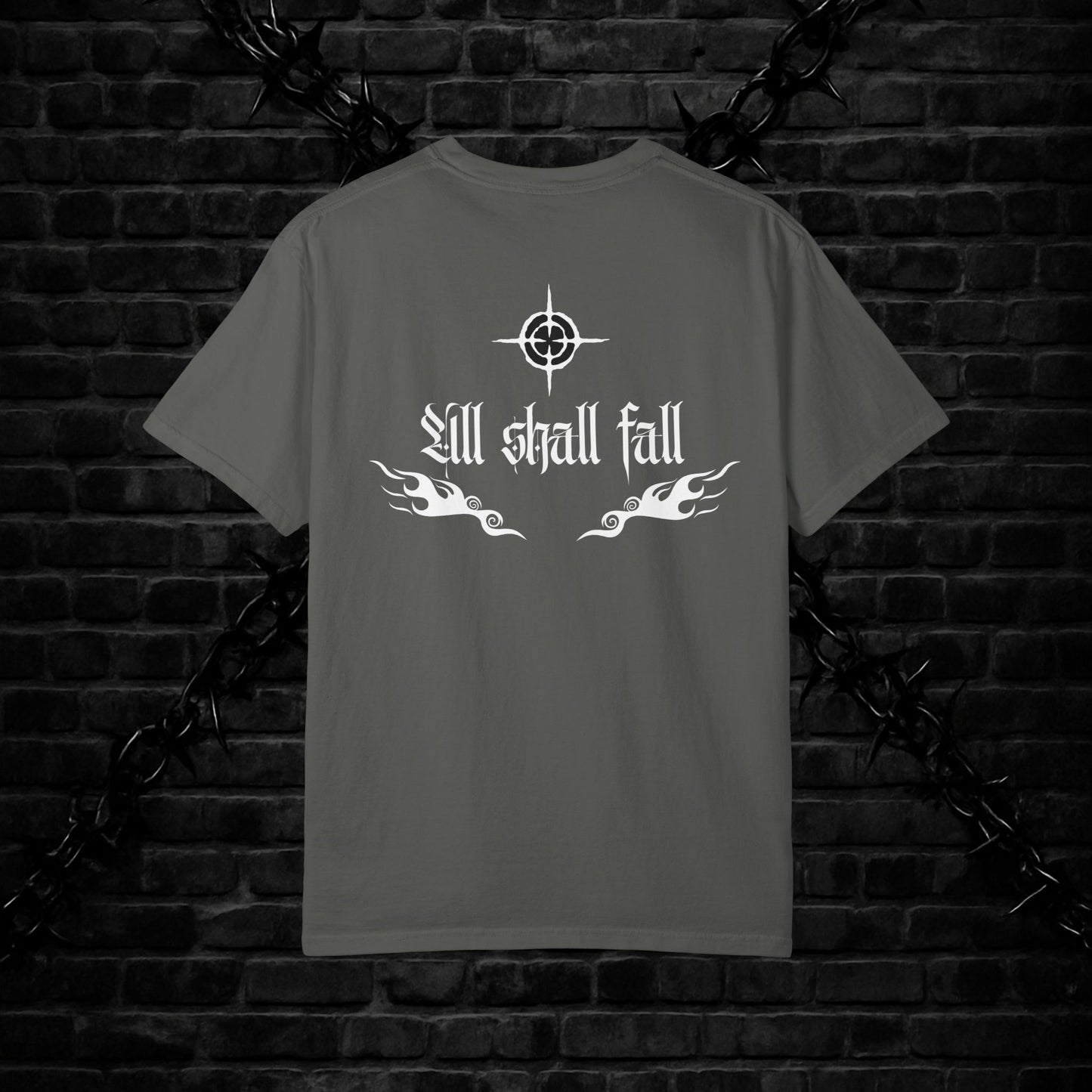 Unisex Graphic T-Shirt - 'All Shall Fall' Design, Vintage Cool Tee, Alternative Fashion, Gift for Friends, Unique Casual Wear